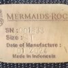 Commercial Diving Harness Serial Number Tag