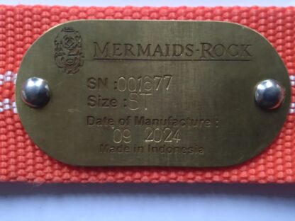 Commercial Diving Harness Manufacturer's Tag